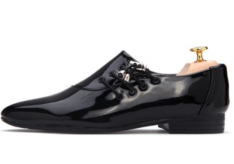Men Shoes Men's Flats Shoes Men Patent Leather Shoes Casual For Men New Fashion