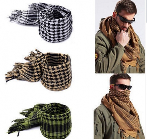 Hot New Military Arab Tactical Desert Scarf Army Shemagh KeffIyeh Shawl Scarve Neck Wrap