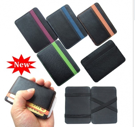 New arrival High quality PU leather magic wallets men fashion designer purses retail and wholesale