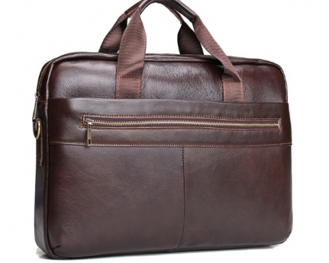 Genuine Leather Men Briefcase Cowhide Men's Messenger Bags 14