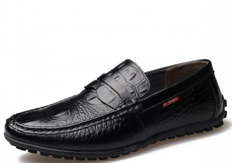 Crocodile Style Leather Men Flats, High Quality Men Loafers, Fashion Driving Men Leather Shoes, Fashion Men