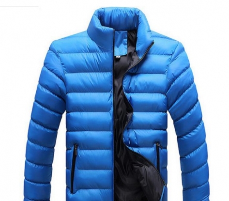 Stand Collar Winter Purple Navy Blue Cotton Winter Jacket Parka Hot Warm Fashion Brand Clothing Coats 3XL Big Size