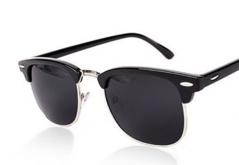 Half Metal Sunglasses Men Women Brand Designer Inspired Club Elegant Star Master Mirror Sun Glasses
