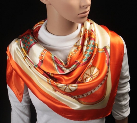 Big Size Silk Square Scarf Women Fashion Brand High Quality Imitated Silk Satin Scarves Polyester Shawl Hijab