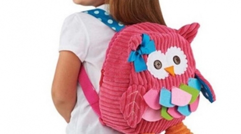 Fashion Cute Children Animal Bag Plush Girl Backpack Pink Owl/Coffee Cow/Green Frog/Blue Owl Kids Student School Bags