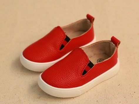 Spring/Autumn Children Casual Shoes Boys Girls Sneakers Sport Leather Shoes Fashionable Leisure Shoes Slip-On Casual Footwear