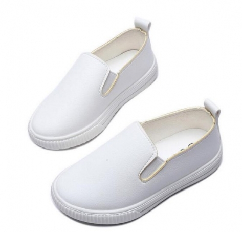 Children Shoes Kids Leather Sneakers For Boys And Girls Boat Shoes Soft Sole Casual Flats Running Shoe