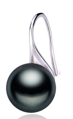 100% real Natural Pearl earrings,fresh water pearl earrings for women black pearl earrings silver 925 jewelry birthday gift