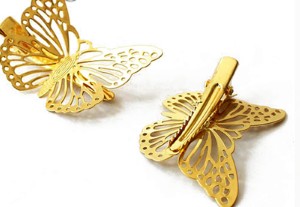 4 PCS Fashion Hair Accessories Headwear Hair Grips Metal Gold Butterfly Hair Clip Hairpins Jewelry For Women Girls