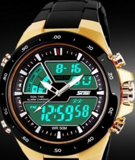 New Men Sports Watches Waterproof Fashion Casual Quartz Watch Digital & Analog Military Multifunctional Mens Sports Watches