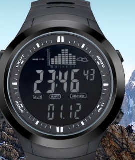 Digital-watch Men watches outdoor digital watch clock fishing altimeter barometer thermometer altitude climbing hiking hours