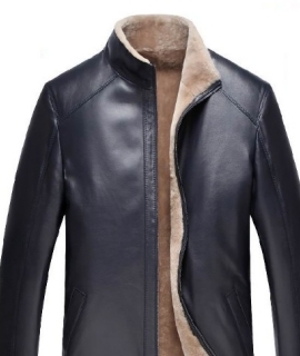 Men jacket Genuine Leather Coat Sheepskin Wool inner thick warm New fashion casual High quality clothing