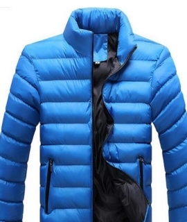 Stand Collar Winter Purple Navy Blue Cotton Winter Jacket Parka Hot Warm Fashion Brand Clothing Coats 3XL Big Size