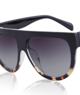 Fashion Sunglasses Women Flat Top Style Brand Design Vintage Sun glasses Female Rivet Shades Big Frame Shades