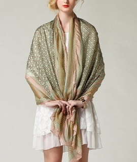 New Style Shawl Brand Design Silk Scarf 180x110cm Big Size Hijab Fashion Silk Scarves For Women