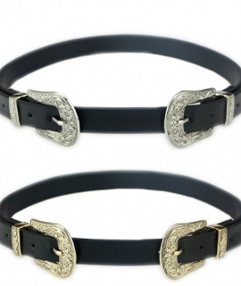 Fashion Accessories Metal Vintage Carving Sliver Buckles Waistband Waist Belt Single/Double Buckle