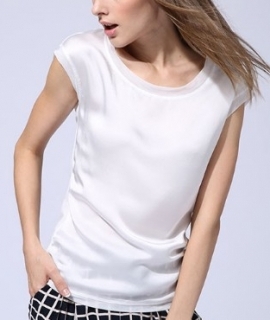 Summer women t shirt Chinese silk 2016 tops tees women clothing chiffon o-neck fashion women's T-shirts for short sleeve