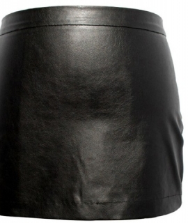 Fashion Tight Sexy Women Bodycon Skirt PU Leather Mini Short Skirt Black Pencil Skirts plus size Women