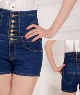 new women's summer plus size cowboy hot shorts woman high waist slim hip jeans shorts S-5XL
