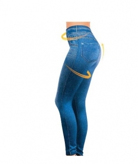 Leggings Jeans for Women Pants with Pocket Slim Jeggings Fitness Plus Size Leggings S-XXL Black/Gray/Blue