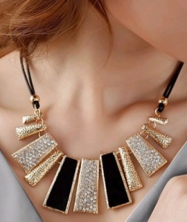 New Arrival Fashion Jewelry Trendy Women Necklaces & Pendants Rope Chain Statement Necklace rectangle Pendant For Gift