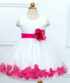 Retail Knee-Length High Quality Baby Flower Girl Dress  Around Girl Party Dresses Princess Dress